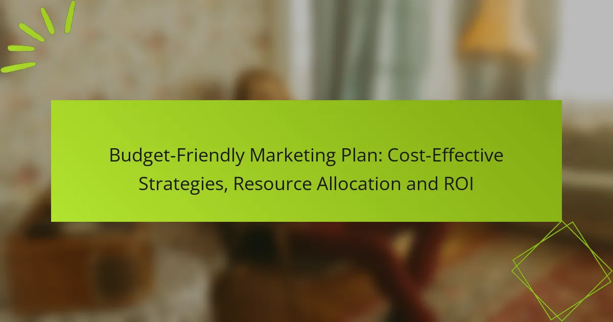 Budget-Friendly Marketing Plan: Cost-Effective Strategies, Resource Allocation and ROI