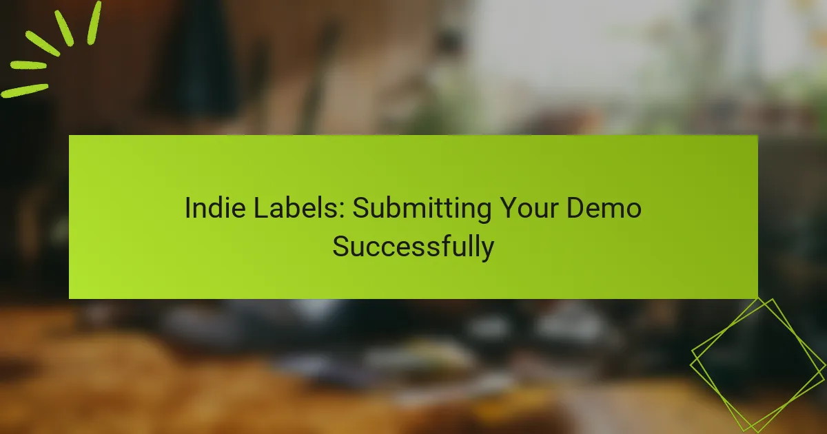 Indie Labels: Submitting Your Demo Successfully